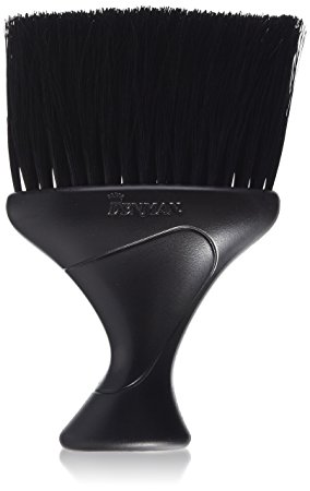 Denman Neck Duster Brush with Extra-Soft Nylon Bristles, Black Handle/Bris