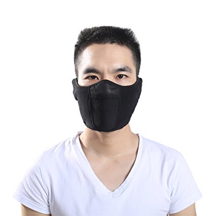 ICESNAKE cycling face mask keep warm motorcycle ski mask winter protect the neck half face mask breathing cold mask