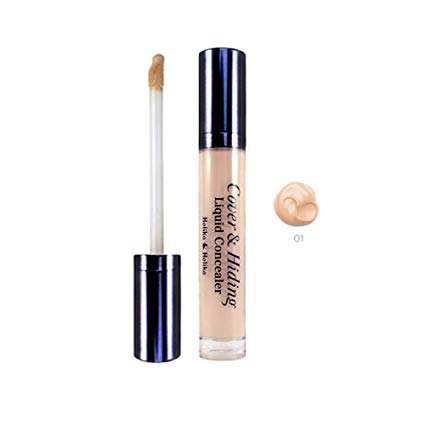 Holika Holika Cover And Hiding Liquid Concealer, 02 Natural Beige, 0.1 Ounce