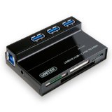 UNITEK 3 Ports USB 30 Hub with Multi-In-1 Card Reader with 5V 2A Adapter and USB 30 Cable for iMac MacBook MacBook Pro MacBook Air Mac Mini ChromeBook Pixel Microsoft Surface Pro Lenovo Yoga or any PC