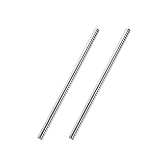 uxcell 5mm x 150mm 304 Stainless Steel Solid Round Rod for DIY Craft - 2pcs