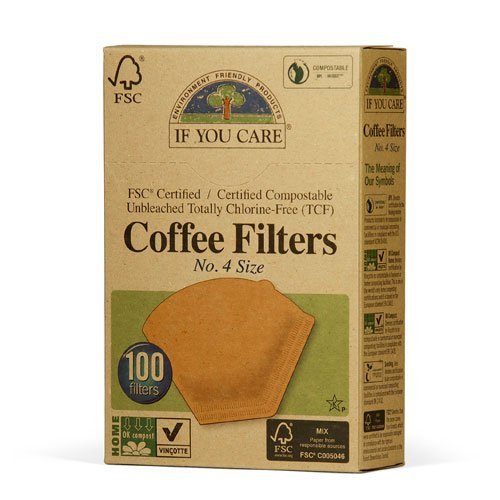 If You Care Unbleached Coffee Filters 4 cone 100 count