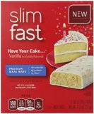 Slim-Fast Meal Bars Have Your Cake Protein Meal Replacement Bars 45 grams  5 Count