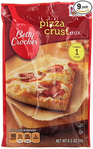 Betty Crocker, Pizza Crust Mix, 6.5 oz, 9 Pack