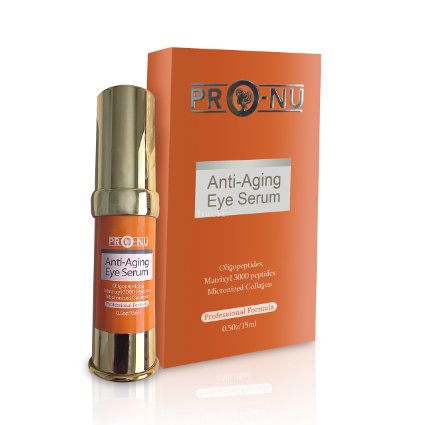 Anti-Aging Best Eye Serum To Reduces Puffiness,Wrinkles,Dark Circles, Crow's Feet & Bags with with Oligopeptides   Matrixyl 3000 Peptides   Micronized Collagen