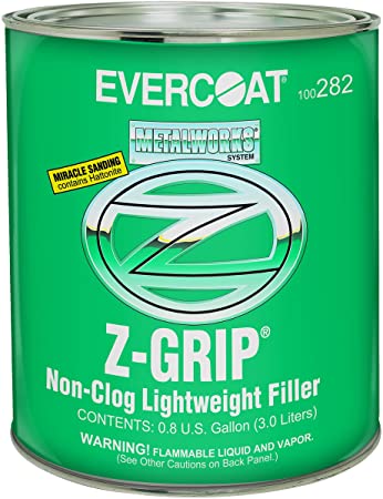 Evercoat 282 Z-Grip Non-Clog Lightweight Filler - Gallon (Blue cream hardener included)