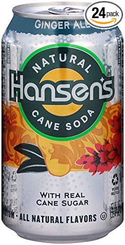 Hansen's Natural Cane Soda (Ginger Ale, 12-Ounce Cans, Pack of 24)