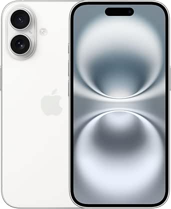 Apple iPhone 16 256 GB: 5G Handy mit Kamerasteuerung, A18 Chip und einem echten Boost für die Batterie. Funktioniert mit AirPods, Weiß
