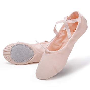 Swan Pro High-Count Cotton Canvas Ballet Dance Slippers for Toddlers/Kids/Girls/Women