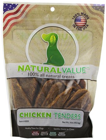 Loving Pets Natural Value All Natural Soft Chew Chicken Tenders Dog Treat, 16-Ounce