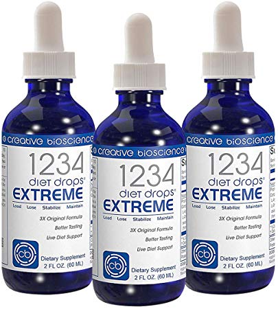 1234 Diet Drops Extreme 3 Bottle Pack
