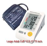 EastShore Upper Arm digital blood pressure monitor with extra large cuff designed for big people  120 memory Irregular Heart Beat detector Jumbo LCD