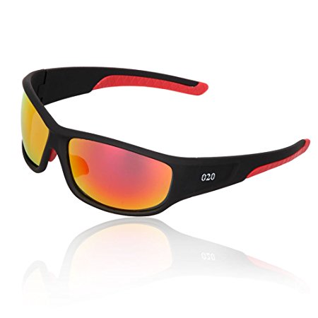 O2O Tac Polarized Sports Sunglasses UV400 Protection Unbreakable Superlight Weight Frame Confortable and Fit for Men Women Teens Youth Biking Driving Golf Baseball Cycling Fishing Running