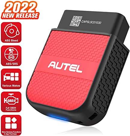 Autel AP200C 2022 Newest OBD2 Scanner with ABS AutoBleed, Airbag Reset ABS/SRS Scan Free for 1 Year, with Oil Reset, EPB, SAS, DPF, BMS, Throttle In-App Purchase, for iPhone/Android, for Specific Cars