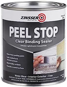 Zinsser Peel Stop Clear Binding Sealer Water Based Exterior, Interior Clear 1 Qt