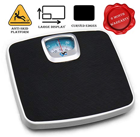 GVC Deluxe Personal Weighing Scale Analog Mechanical (BLACK)