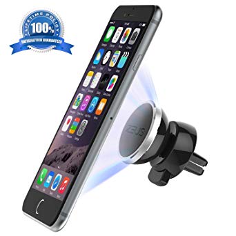 Car Mount - Air Vent Magnetic Universal Car Holder For Apple iPhone 6 6 Plus, Samsung Galaxy S6 Edge S5 S4, Note 5 4 3, Mini Tablets - Easy One Touch Mount & Hexidyn Core!