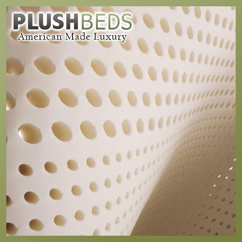 PlushBeds 2" Natural Talalay Latex Topper - Queen