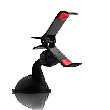 Car Phone Mount Holder, Windshield / Dashboard Universal Car Mobile Phone cradle for iOS / Android Smartphone and More