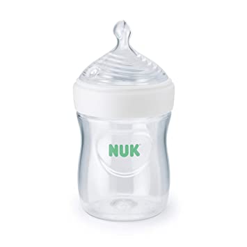 NUK Simply Natural Baby Bottle with SafeTemp, 5 oz, 1 Pack