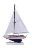 Handcrafted Nautical Decor Pacific Sailer Sails Boat 17 White