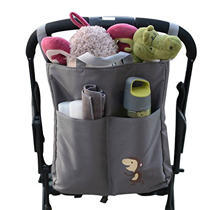 3 in 1 Multifunctional Stroller Organizer with Shoulder Strap, Baby Stroller Bag with Extra-Large Storage Space for iPhones, Wallets, Diapers, Books, Toys, Shoulder bag and Tote Bag by Yotree