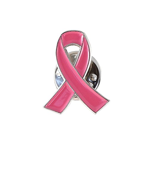 Official Pink Ribbon Breast Cancer Awareness Lapel Pin