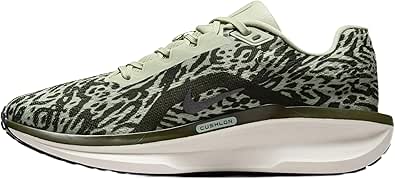 Nike Winflo 11 Women's Running Shoe Size 7.5 Dark Green Spot Print.