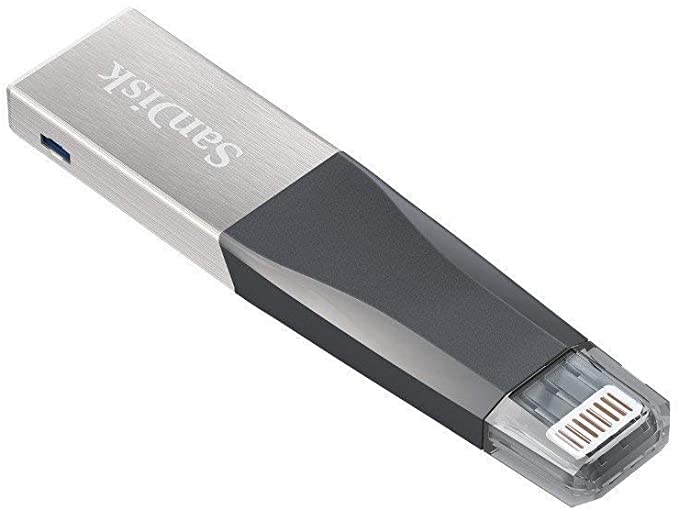 SanDisk 32GB USB 3.0 iXpand Mini Flash Drive with Lightning Connector for iPhones, iPads & Computers (SDIX40N-032G)