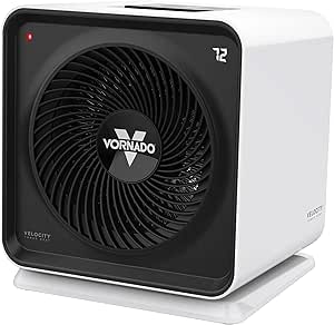 Vornado Velocity CUBE 5S Whole Room Space Heater with Swiveling Base, Indoor Use, White