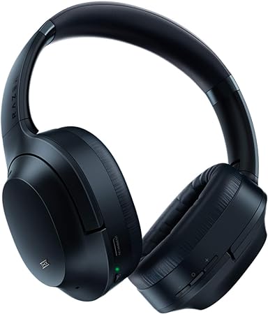 Razer Opus Active Noise Cancelling ANC Wireless Headphones: THX Audio Tuning - 25 Hr Battery - Bluetooth 4.2 & 3.5mm Jack Compatible - Auto Play/Auto Pause - Carrying Case Included - Midnight Blue