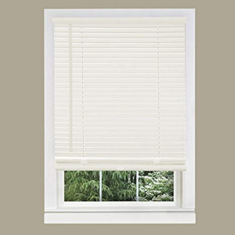 Achim Home Furnishings 1-Inch Wide Window Blinds, 36 by 64-Inch, White
