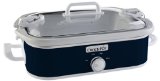 Crock-Pot SCCPCCM350-BL Casserole Crock Slow Cooker 35-Quart Navy Blue