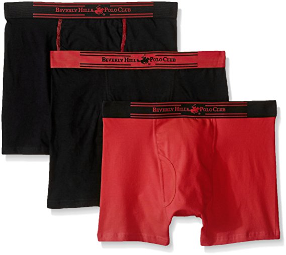Beverly Hills Polo Club Men's 3 Pack Performance Boxer Brief