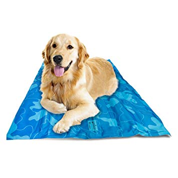 Greenbone Self Cooling Pet Mat for Floor Bed Crate Cool Dog Mat Gel Cushion Pad Indoor Or Outdoor
