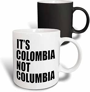 3dRose Its Colombia Not Columbia Magic Transforming Mug, 11 oz