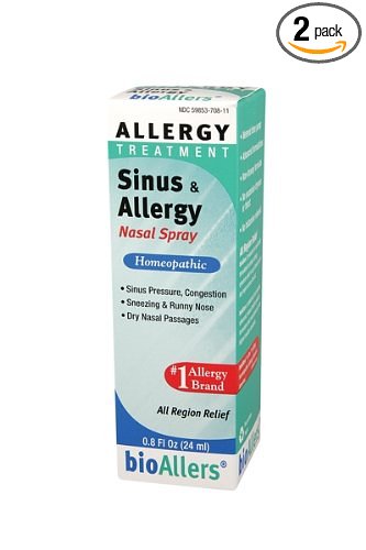 Bioallers Sinus and Allergy Nasal Spray, 0.8-Ounce (Pack of 2)