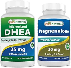 Best Naturals DHEA 25 mg & Pregnenolone 30 Mg