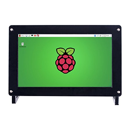 Sun Founder 7" Raspberry Pi 3 Screen IPS Display Monitor 1024×600 HD LCD HDMI for Pi 3, 2 Model B and 1 Model B  A  B