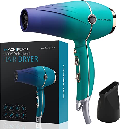 Magnifeko Hair Dryer 1800W Powerful, Fast Hairdryer Blow Dryer