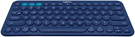 Logitech K380 Wireless Multi-Device Keyboard, QWERTY Italian Layout - Blue