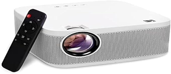 KODAK FLIK X10 Full HD Multimedia Projector | Mini Portable Compact Home Theater System with Remote Control, Native 1080p Video Projection & HDMI Cable | Watch Movies from iPhone, Laptop, Roku & More