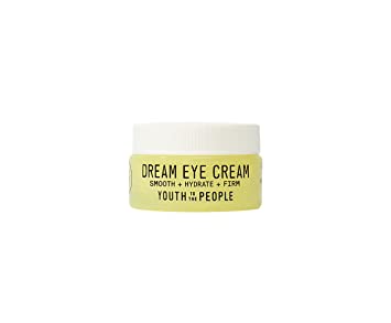 Youth To The People Mini Superberry Dream Eye Cream - Travel Size Hydrating Overnight Eye Cream to Firm   Smooth - Vitamin C, Goji, Hyaluronic Acid, Squalane - Vegan, Clean Skincare (0.17 oz)