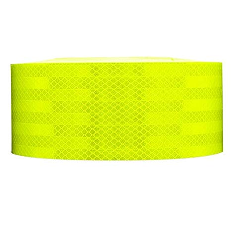 Safe Way Traction 2" x 6' Foot Roll 3M Reflective Sheeting 983-23 Fluorescent Yellow Green Hazard Warning Safety Tape
