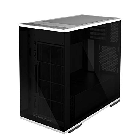 SilverStone Technology SST-LD01B Micro-ATX Computer Case with Three Tempered Glass Panels and Stainless Steel Accents