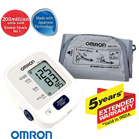 Omron HEM 7121 Fully Automatic Digital Blood Pressure Monitor With Intellisense Technology & Cuff Wrapping Guide For Most Accurate Measurement