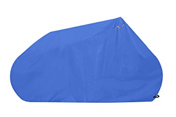 Bicycle Cover - Goose - Premium Grade Lockable Bike Cover - Heavy Duty 210D Waterproof Oxford Fabric - The Ultimate Bicycle Protection - Black and Blue - Sizes to fit all bikes