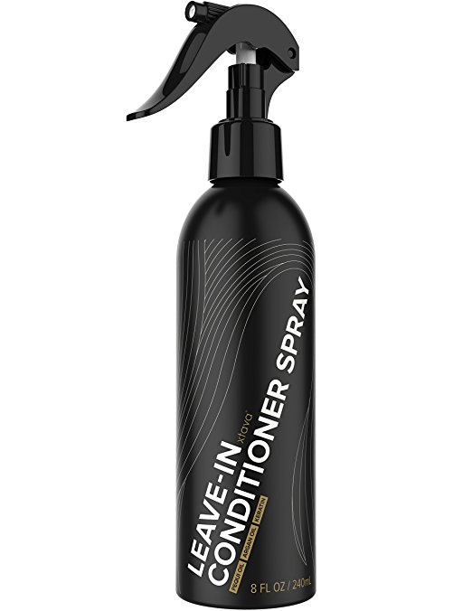 xtava Leave In Conditioner Spray with Argan Oil and Keratin 8Fl.Oz - Everyday Heat Protection Spray for Fine to Thick Hair Plus Color Treated or Damaged - Harsh Sulfate Free Leave in Hair Conditioner