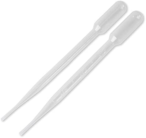 GreenHealth - 200 Pack - Plastic Transfer Pipettes 3ml; Graduated Transfer Pipette