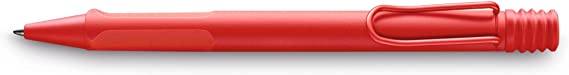 Lamy Safari Cosy Ballpoint Pen 220 Special Edition, Durable ABS Plastic in Strawberry Colour with Ergonomic Handle and Timeless Design, With Large Capacity Refill, Line Width M